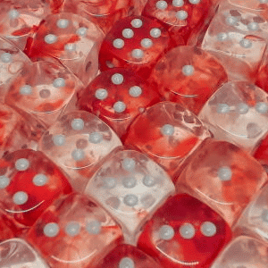 Chx27954 Luminary Red/Silver Nebula Glow In The Dark 36d6 12mm image 0